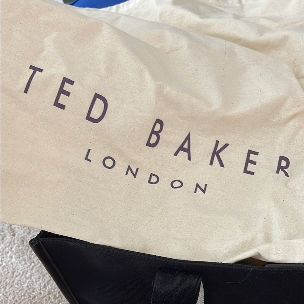 Ted Baker Women's Georjey-Branded Webbing Canvas Tote Black - Picture 7 of 9